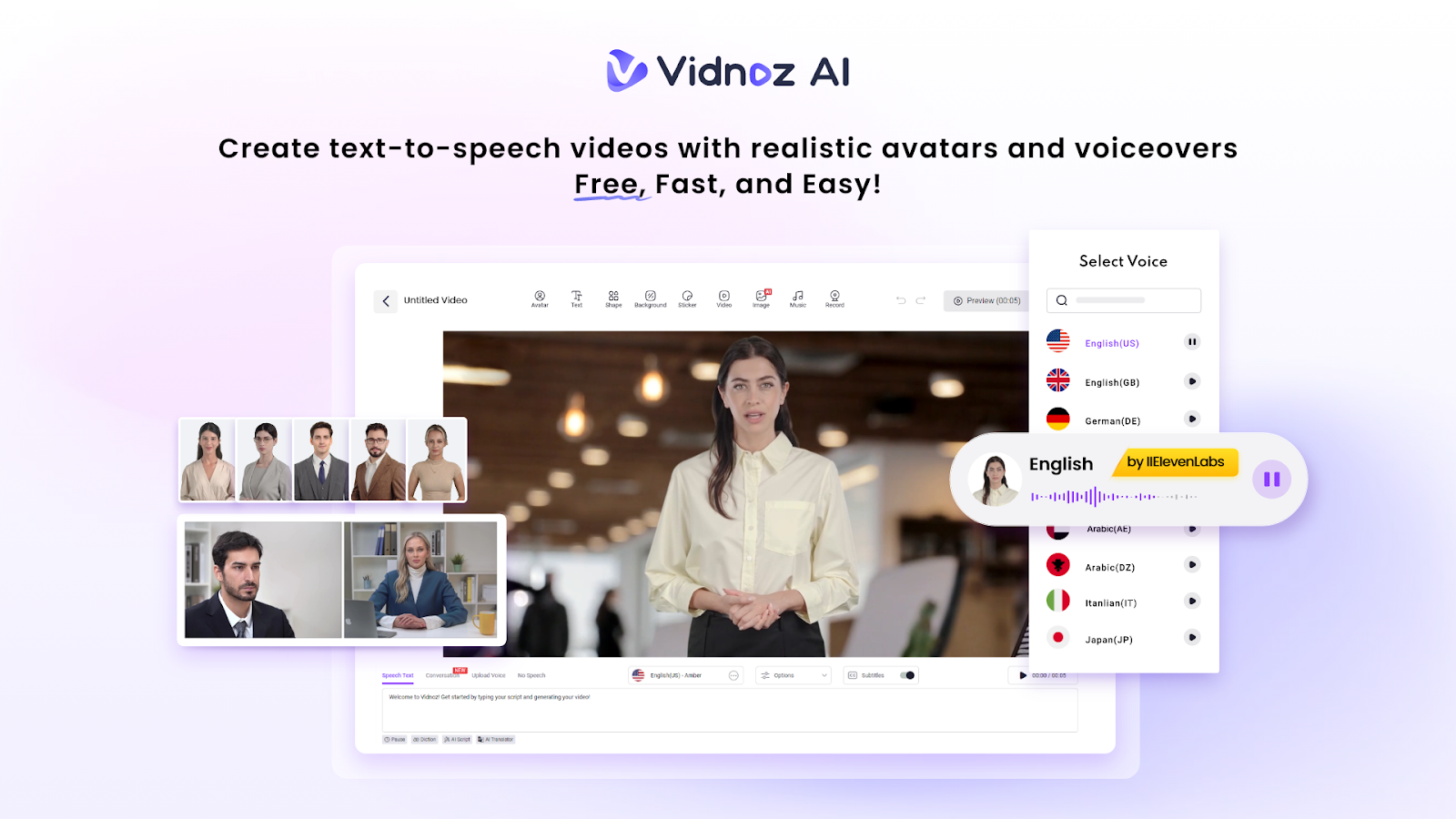Create With Vidnoz: Smarter Educational Videos In Minutes